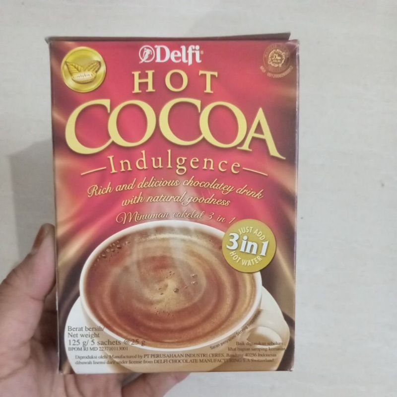 Delfi Hot Cocoa 125g(isi 5 sachet @25g)