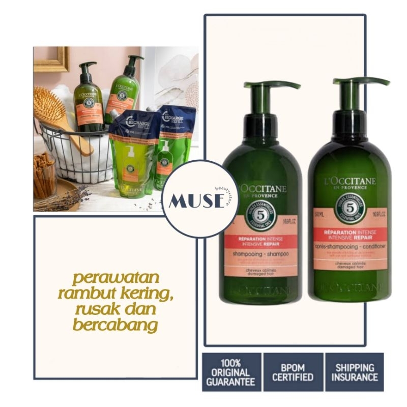 Loccitane Intensive Repair Shampoo 500ml / Conditioner 500ml / Aromachologie 5 Essential Oils Repairing