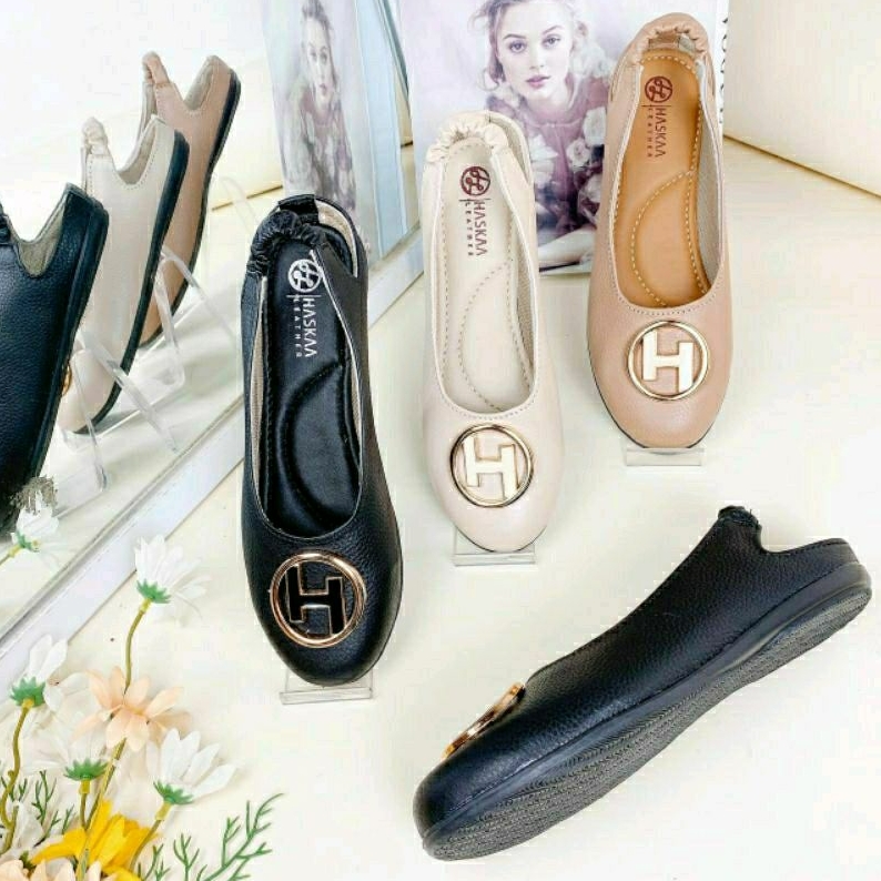 Sepatu Kulit Asli Flatshoes Wanita