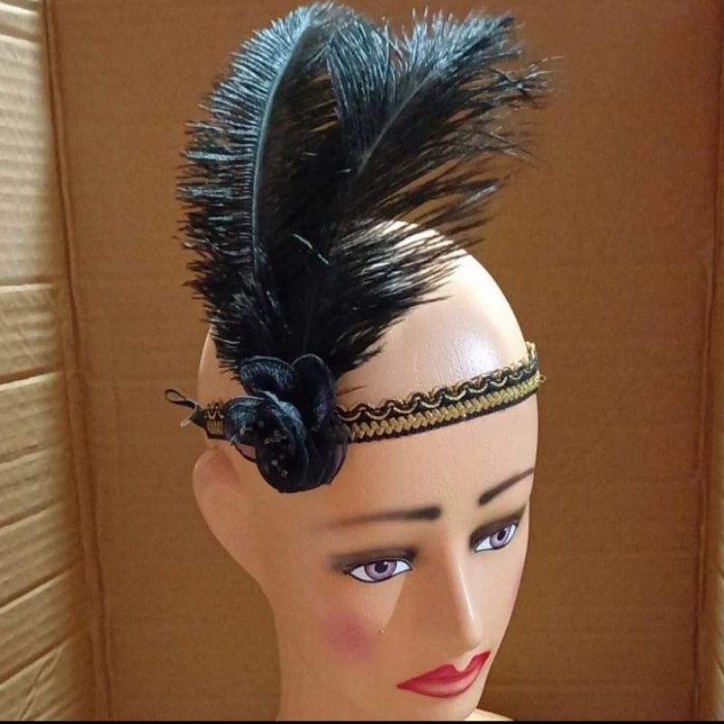 Headband Great Gatsby-Headpiece Pesta Vintage Style