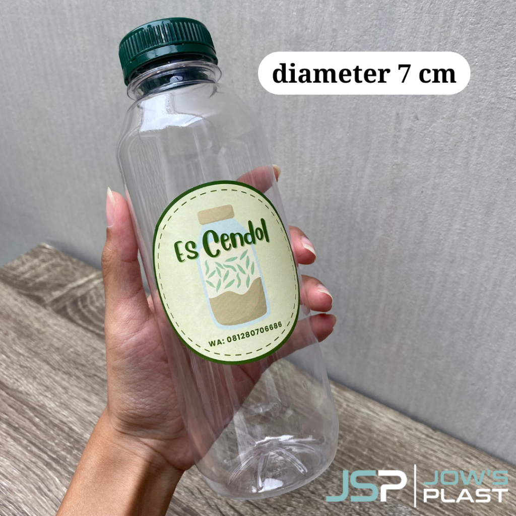 Stiker Botol Kale 500 ml | Stiker Label Cetak Print | Sticker Botol Logo Custom