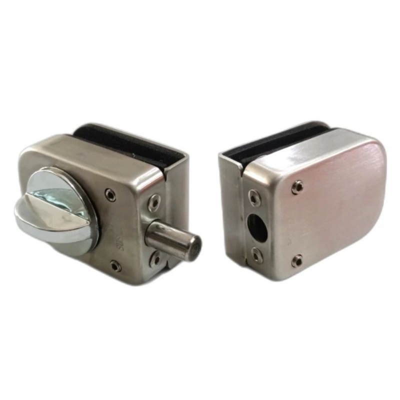 Grendel / Kunci Slot Pintu Shower Kaca ke Kaca Stainless SUS 304