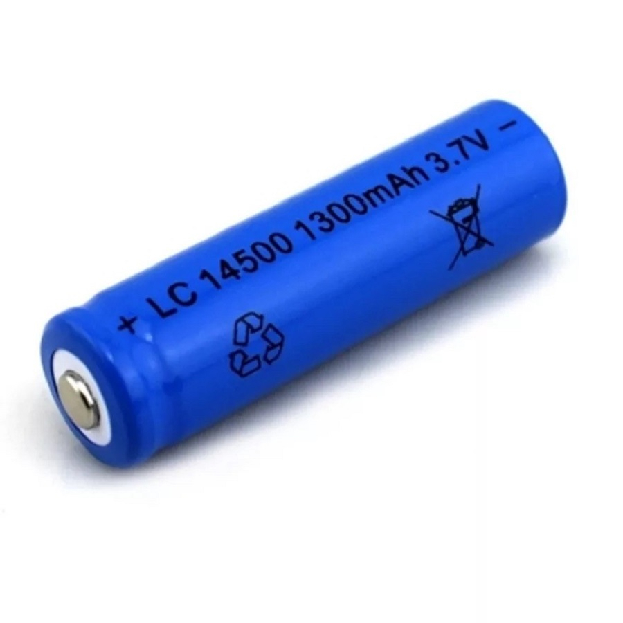 Baterai Batrai Cas 14500 3,7V 3,7 Volt 1300 Mah A2 AA Recharge