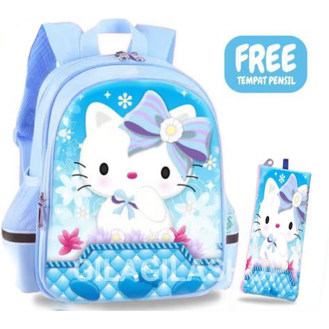 bpt Tas anak sekolah perempuan PAUD TK SD terbaru 2022 HELLO KITTY bisa bayar ditempat (COD) free botol kaca