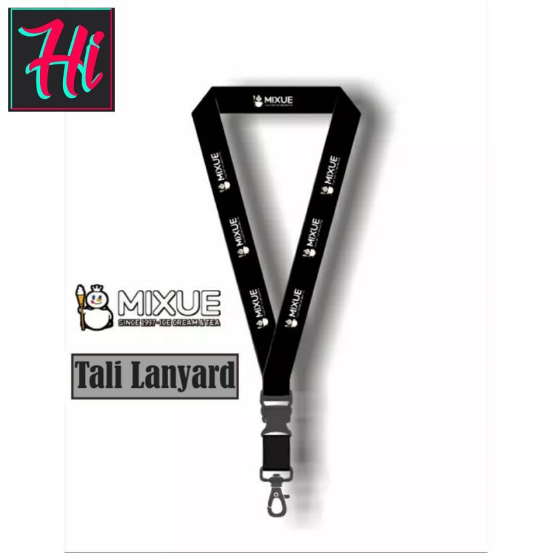 

lanyard MIXUE tali lanyard DISTRO gantungan kunci name tag id card kartu nama / tali lanyard gantungan leher fullprint