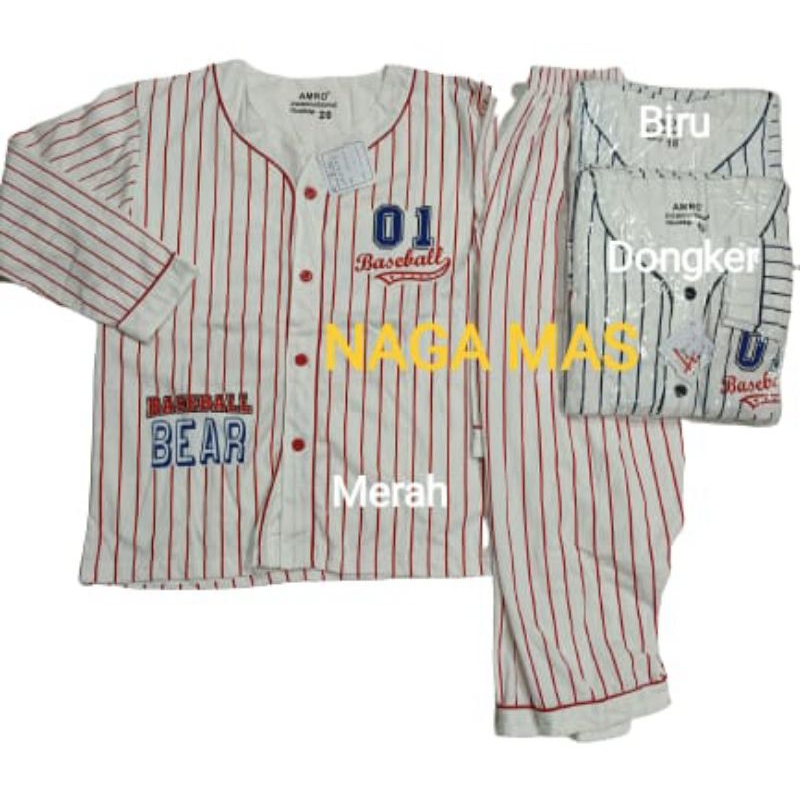 Setelan Anak Laki AMRO Piyama PP 16 - 20 BaseBall