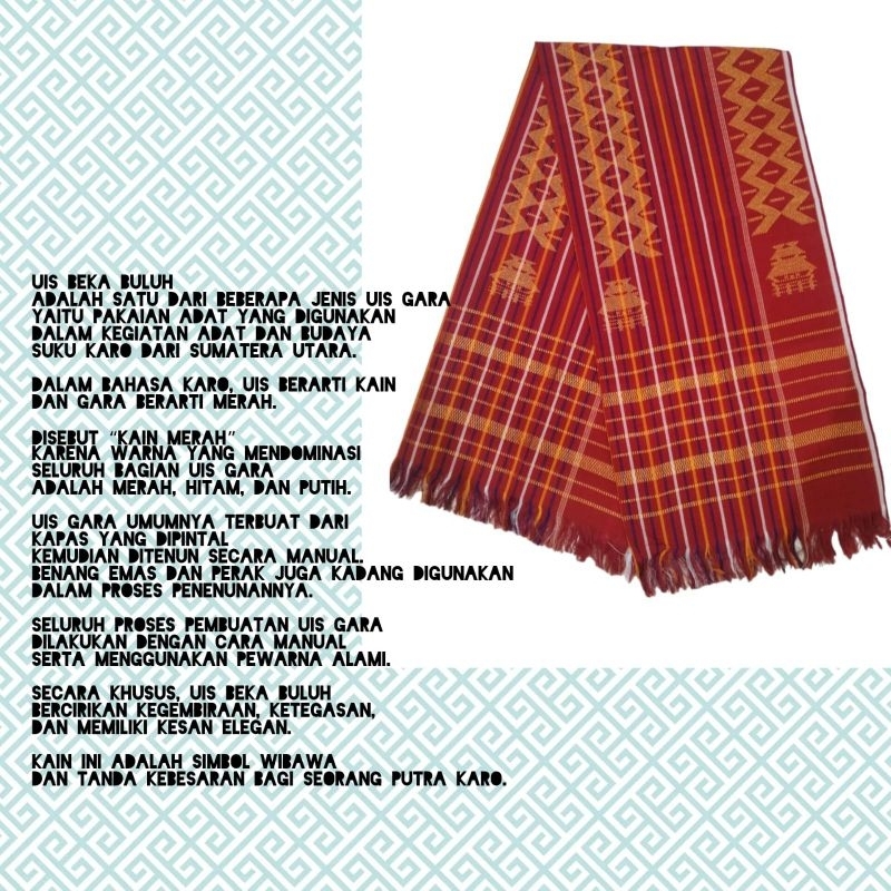 Uis Karo Beka Buluh Legot 4 (Motif 1)