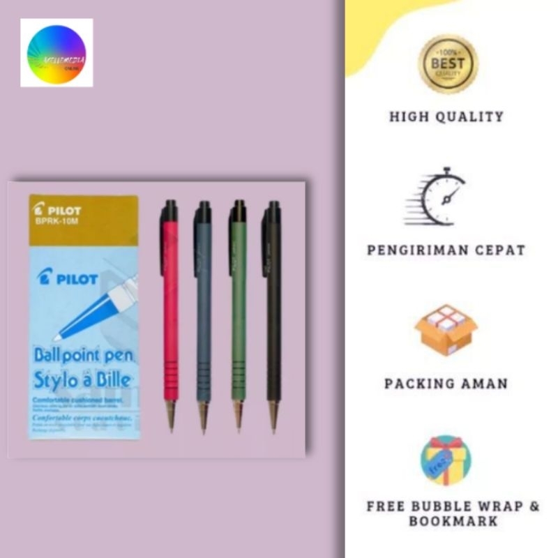 

Ballpoint Pilot BPRK-10M 0.5 mm / Pulpen Super BPRK Satuan(ECER) ORIGINAL PRODUK
