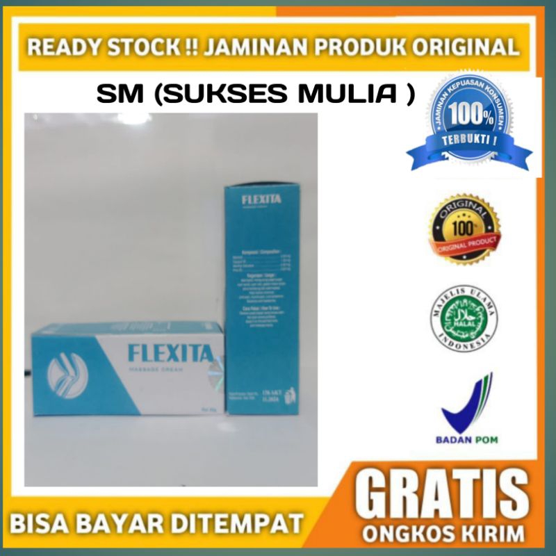 FLEXITA KRIM ASLI OBAT NYERI OTOT PEGALINU KERAM KEBAS KESELO