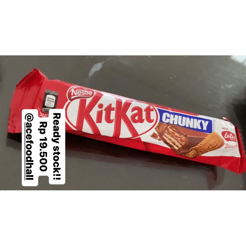 

kitkat chunky lotus ready stock