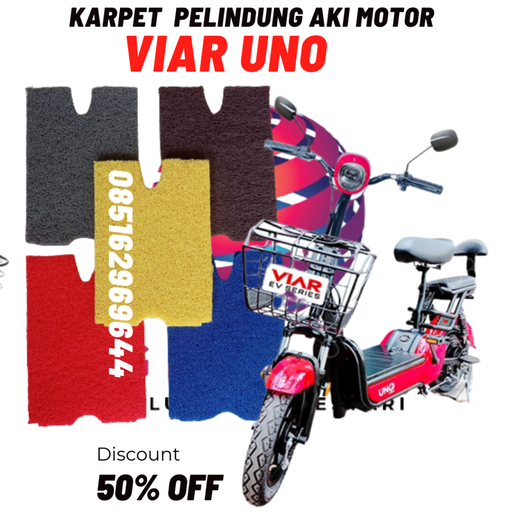 Alas kaki Karpet sepeda motor listrik Viar Uno Viar 1