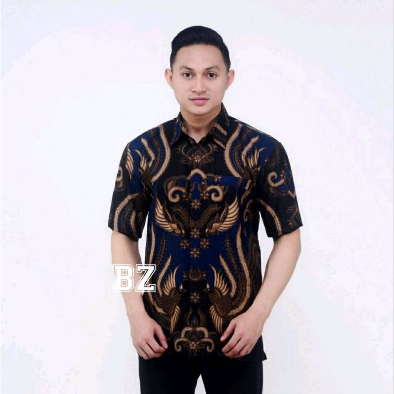 kemeja batik pria modern lengan pendek dan termurah dengan kualitas terbaik