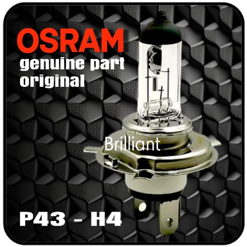 Lampu Mobil - Bohlam Halogen H4 - OSRAM Original - Harga Satuan Pcs