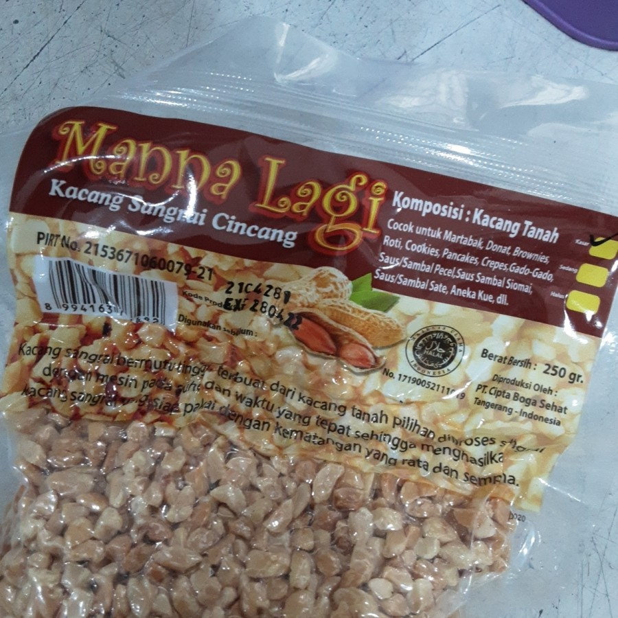 

MANNALAGI KACANG KASAR 250GR COCOK U/MAKANAN/KUE DLL
