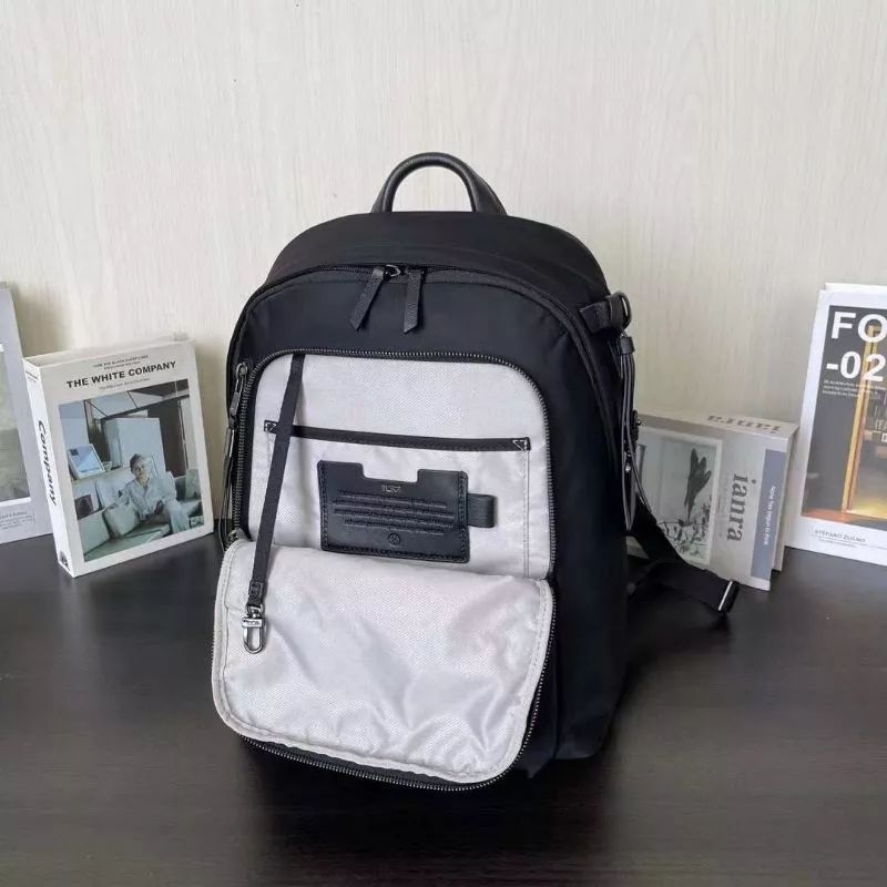 Tas Ransel Tumi Halsey Voyageur Black Backpack Nylon Import