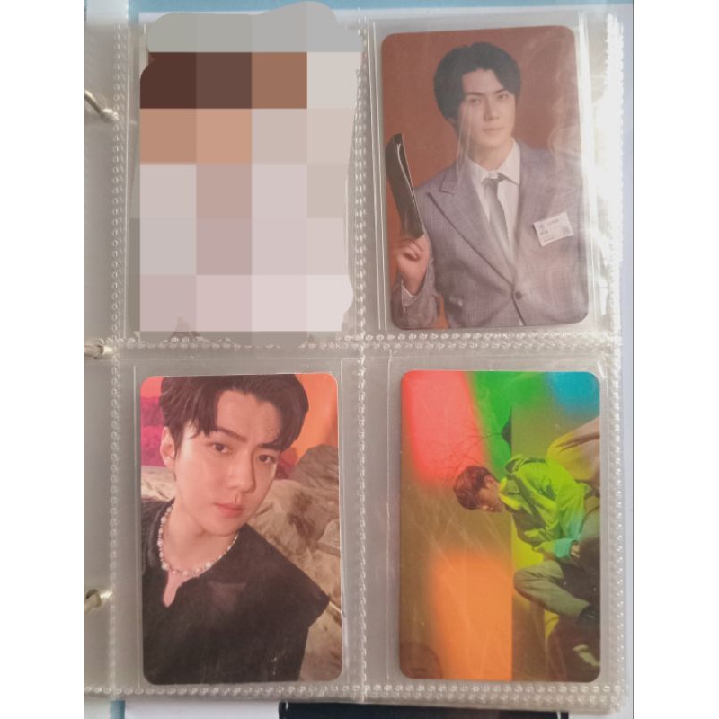 PHOTOCARD SEHUN BAEKHYUN EXO OFFICIAL MURAH