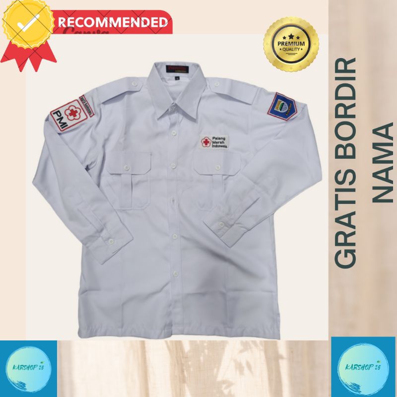 PMI kemeja PMI seragam pdh pmi seragam pdl pmi baju PMI baju palang merah Indonesia