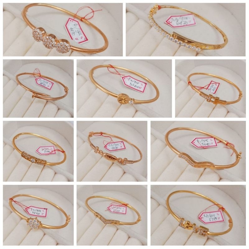 GELANG CEWEK KAKU PERAK ASLI 925%