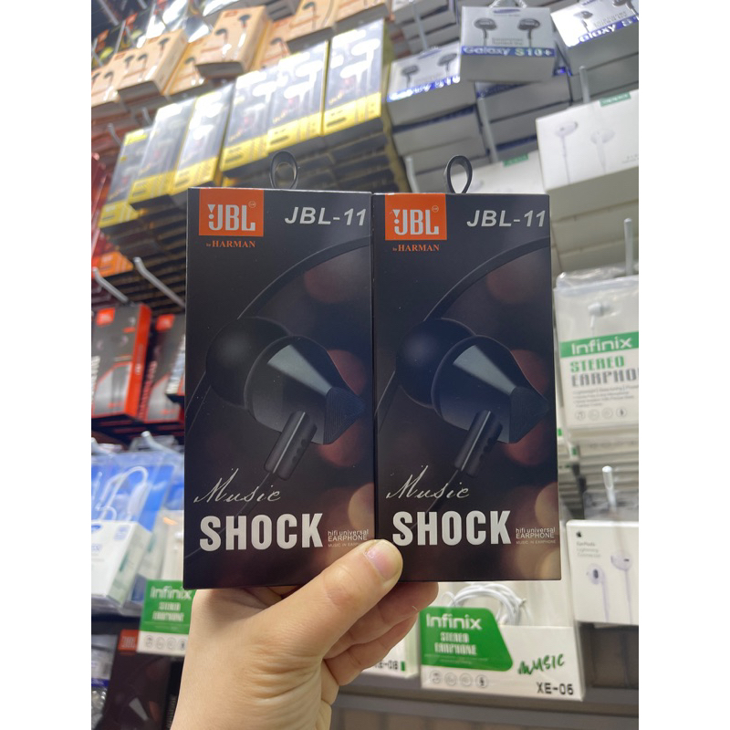 Headset Mega Bass Support Hp Samsung Oppo Vivo Xiaomi Realme - Headset Handsfree Jbl 11 Super Bass -