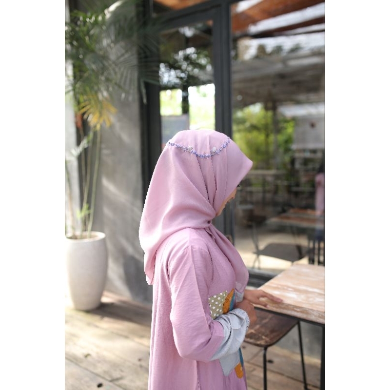 Gamis Aisyah warna dusty