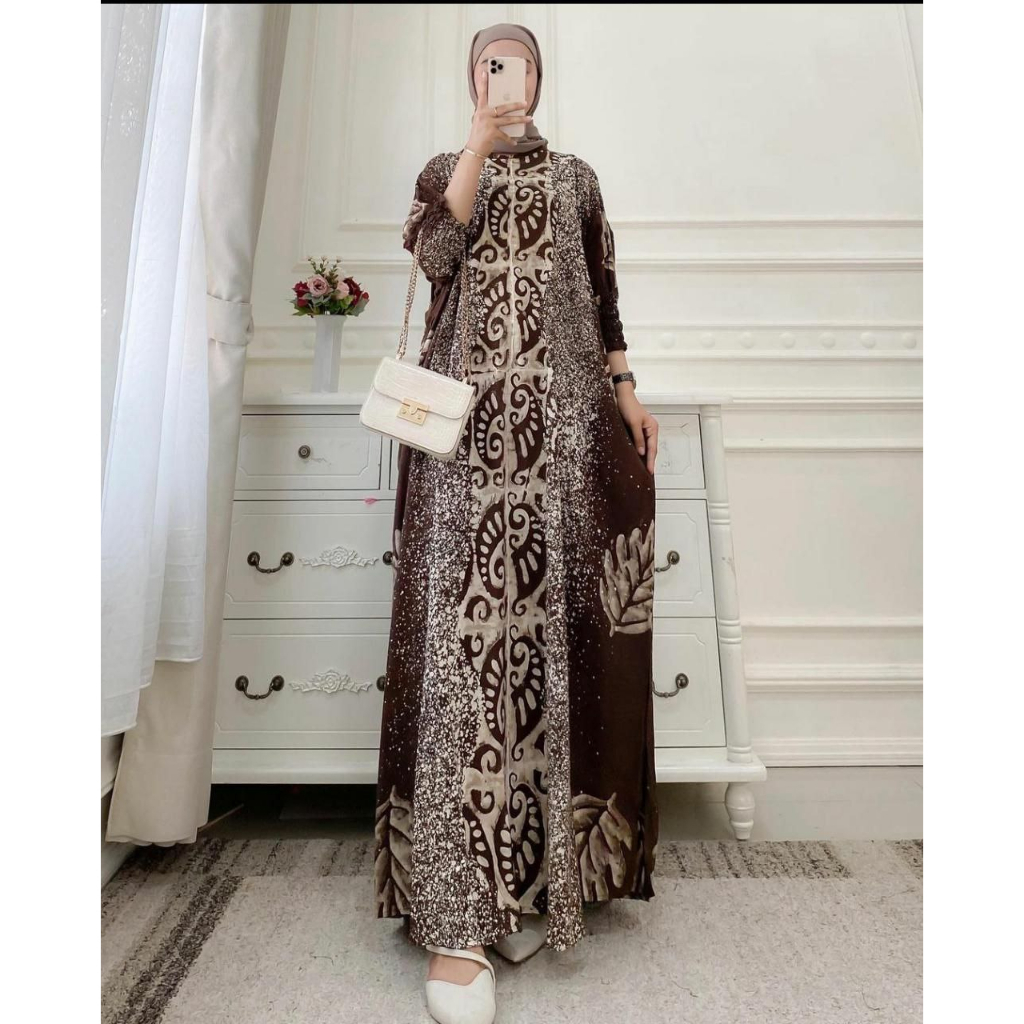 gamis kaftan, kaftan, kaftan jumbo, kaftan batik