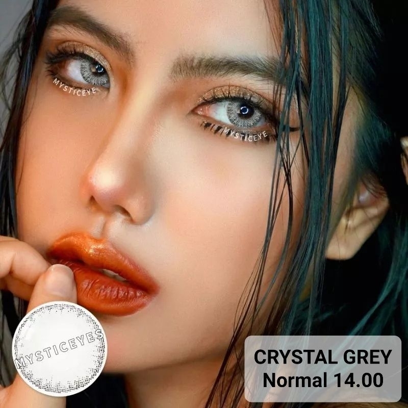 Softlens Normal 14 - 14,5 mm Super Nyaman Soflen Soflens Lensa Kontak 1 Pasang Grey Brown Blue Abu Coklat Biru