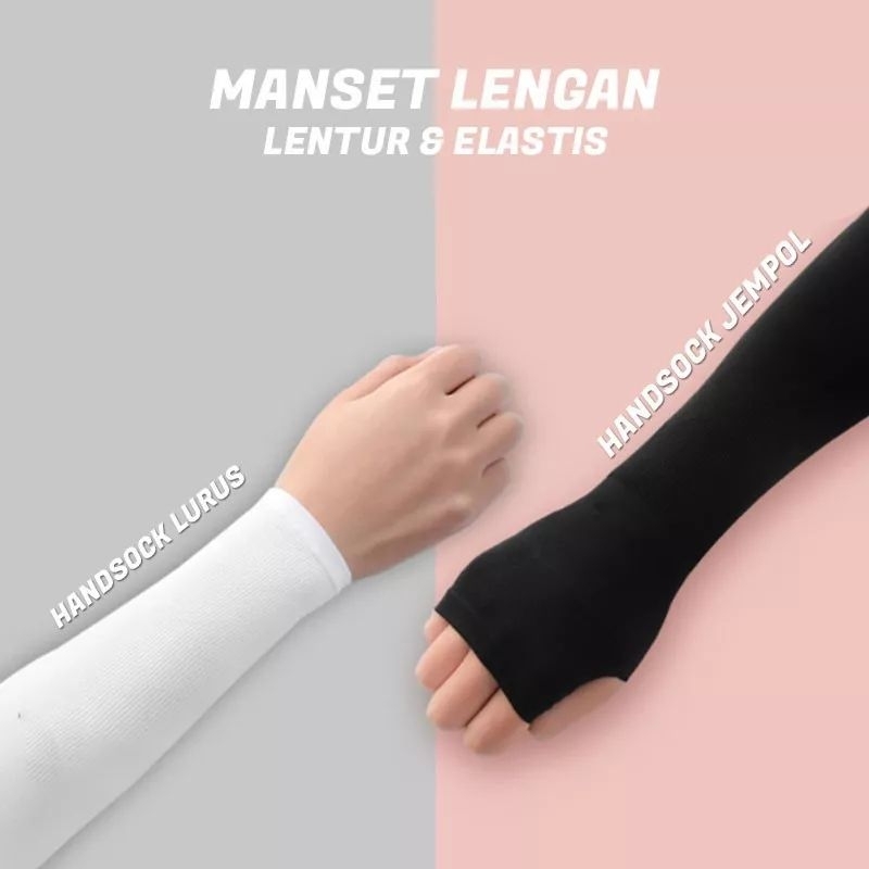 Manset Tangan Wanita Handsock Lembut Wanita Kain Penutup Lengan