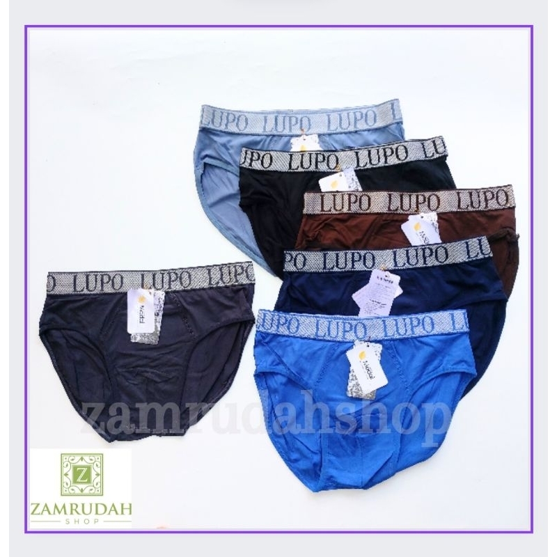 Cd pria/ cd lupo brief celana dalam pria BOXER lupo/BOXER PRIA POLOS/ cd brief celana dalam cowok un