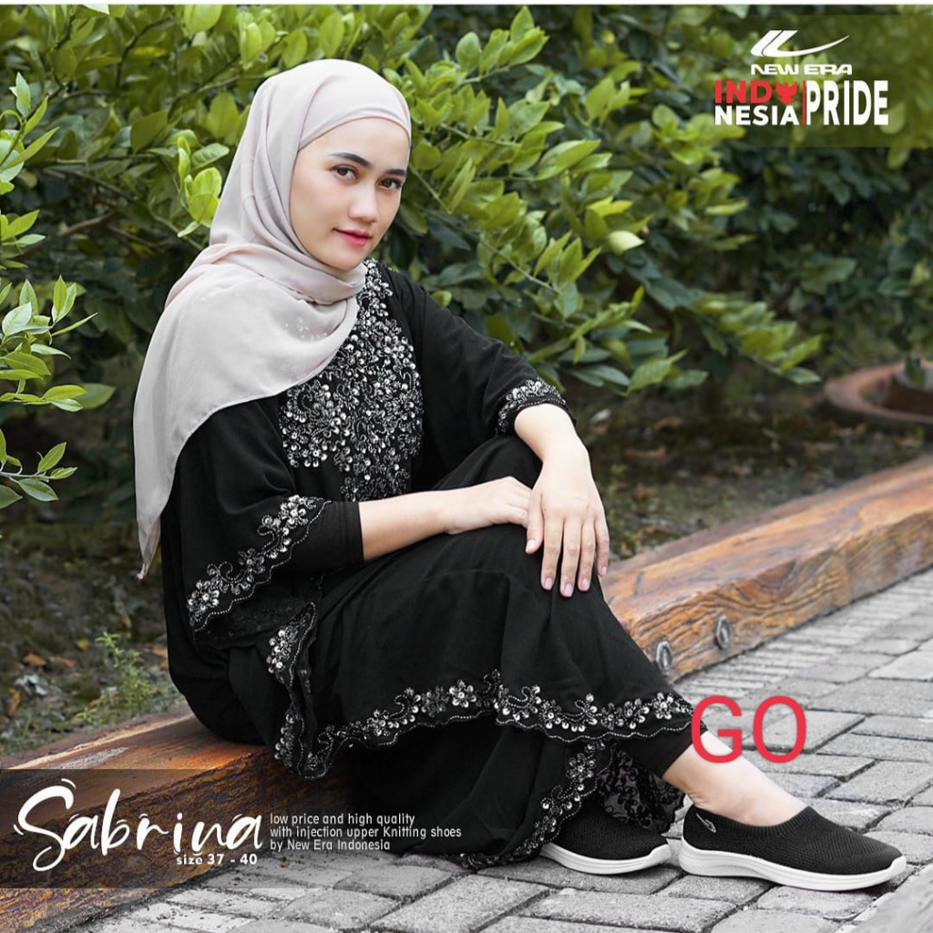 sogo NEW ERA SABRINA/SHEILA Sepatu Slip On Wanita Rajut TERBARU Original Murah 37/41