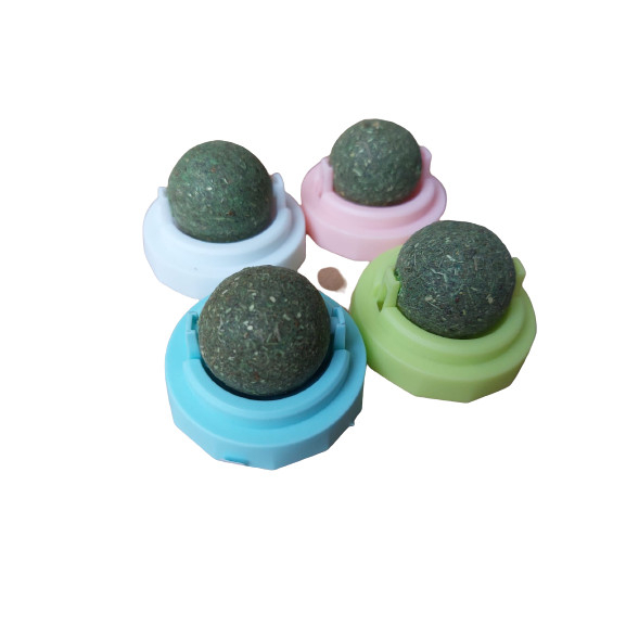 Rotatable Catnip Ball - Catnip Kucing - Mainan Kucing Catnip Tempel