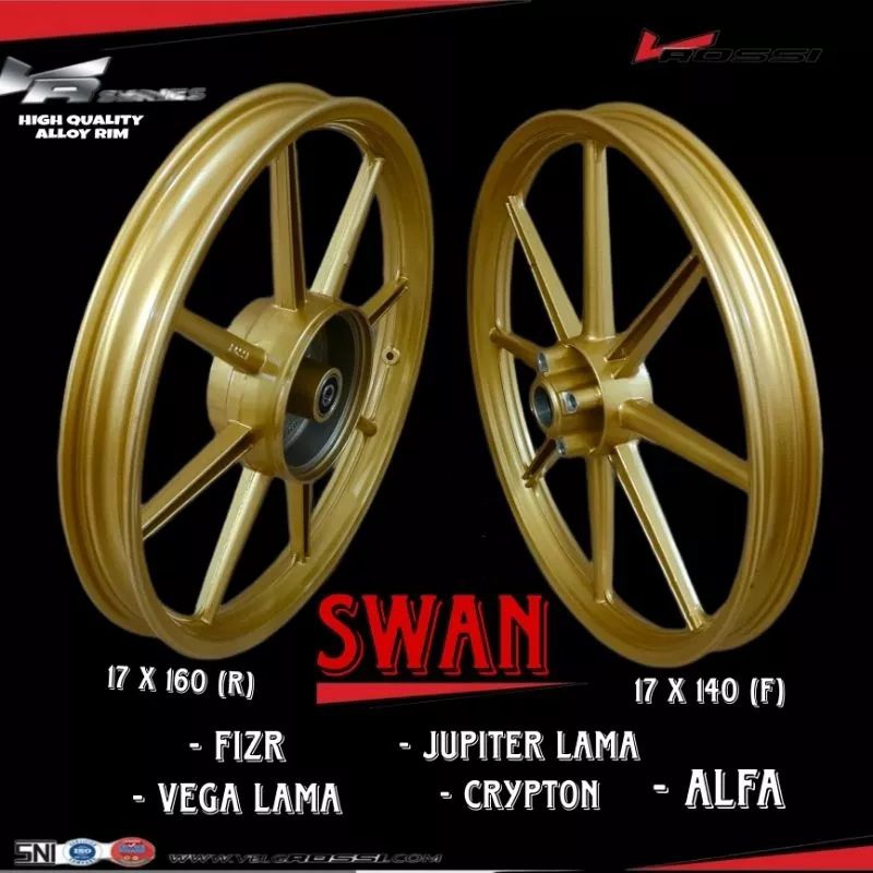 VELG RACING V ROSSI ZIGEN SWAN PALANG 8 YAMAHA FIZR / JUPITER LAMA / VEGA LAMA / CRYPTON / ALFA