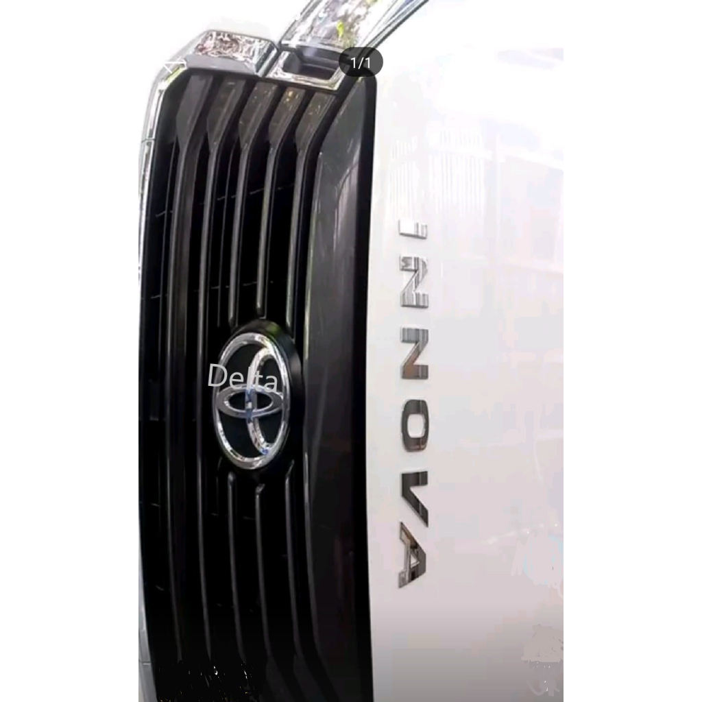 Logo/Emblem Kap Mesin Engine Hood INNOVA Besar Chrome