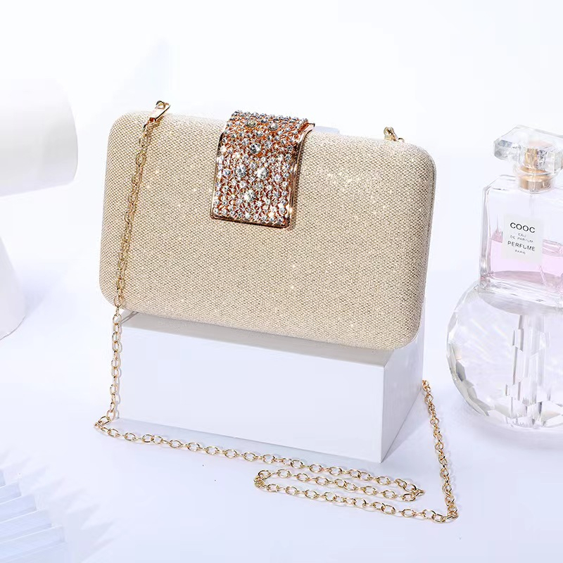 BJ32191 - GOLD/SILVER/CHAMPAGNE/BLACK TAS SLEMPANG JINJING TOTEBAG HANDBAG PESTA CLUTCH MANIK MEWAH BLINK MUTIARA TAS WANITA FASHION IMPORT MODIS ELEGAN TERMURAH TERLARIS TERBARU BAGSTORE JAKARTA TAS BATAM LT2191