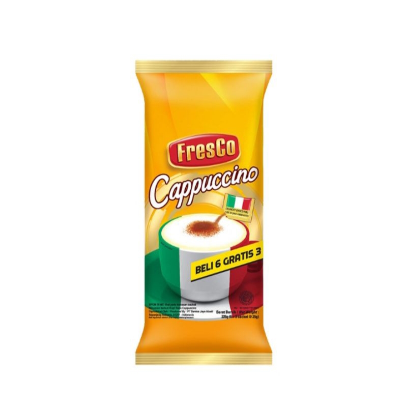 

Fresco kopi cappucino 6+3 x 25 gr