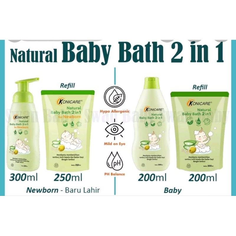 PAKET KONICARE BABY BATH 2IN1 NEWBORN (Beli 1 gtatis 1)