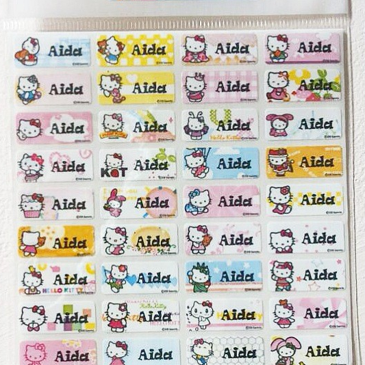 

HELLO KITTY - WATERPROOF LABEL NAMA