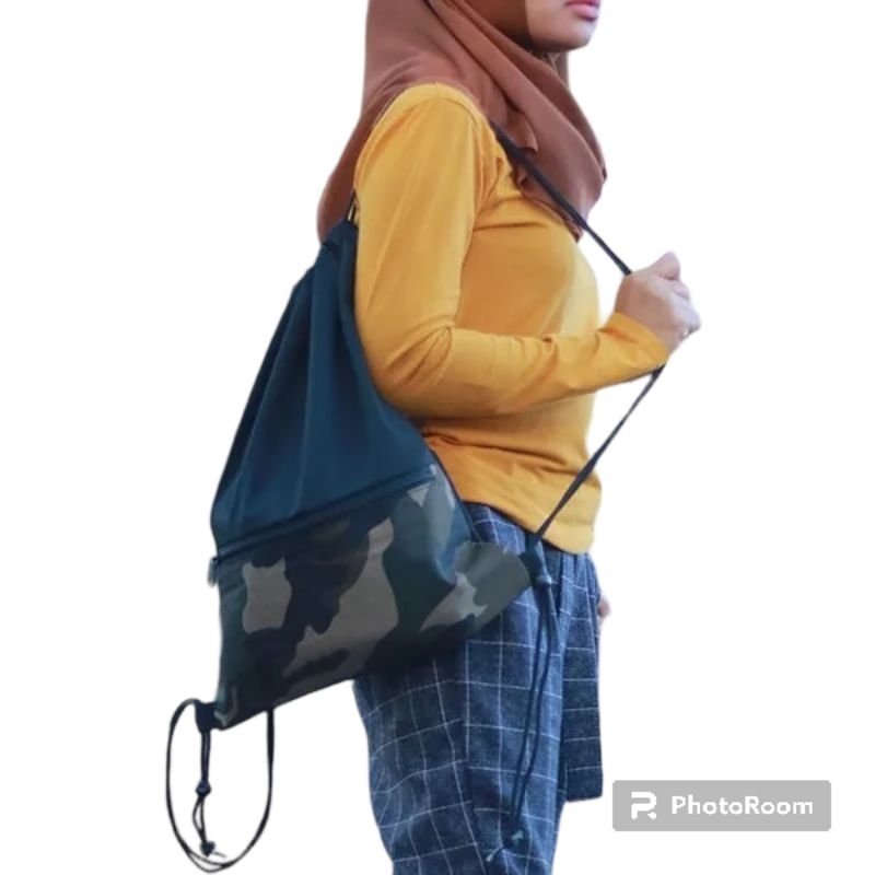 Tas serut motif fariasi army doreng Terbaru