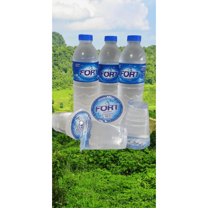 

FORT AIR MINERAL MURAH DAN ENAK KEMASAN BOTOL 24X600ML 1 DUSS