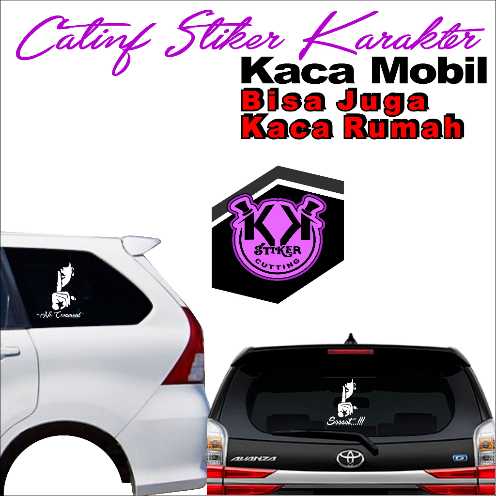 STIKER CATING KACA MOBIL /SC.037/STIKER KARAKTER / STICKER/CUTTING/STIKER CATING CUSTOM/ACSESORIS ST