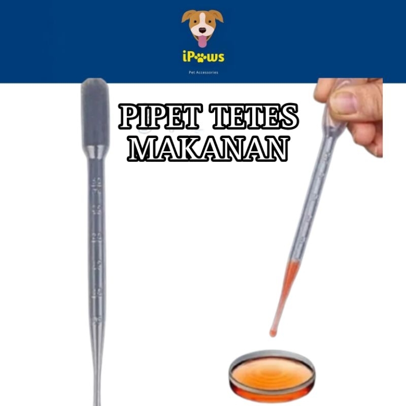 PIPET TETES MAKANAN OBAT MINUMAN 3ML 2ML 1ML / PIPET PLASTIK