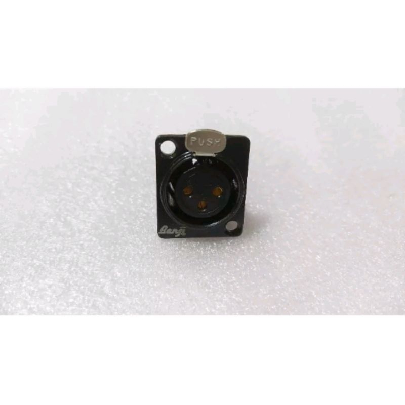 Soket input Canon XLR bodi besi Benji
