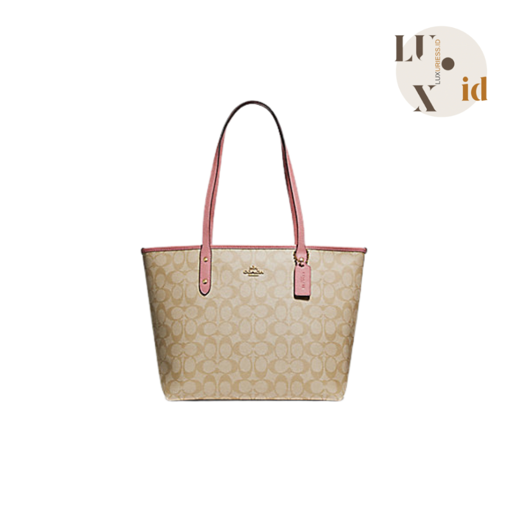 Coach City Tote Bag in Light Khaki Pink