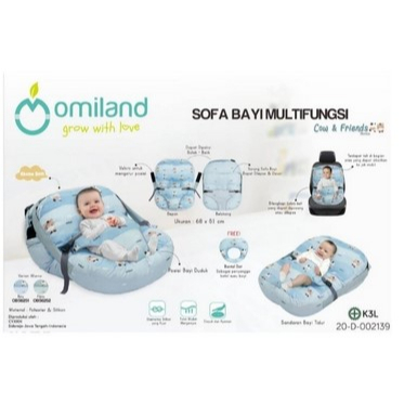 Omiland sofa bayi multifungsi+bantal dot