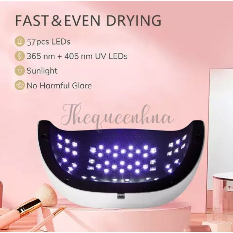 SUN X8 MAX 220W Muat 2Tangan Garansi Satu Bulan UV Lamp 57leds Sensor Gerak Alat Pengering Kutek Nail art UV Led Nail Lamp Pengering Kuku Profesional Pengering Kutek Gel manicure