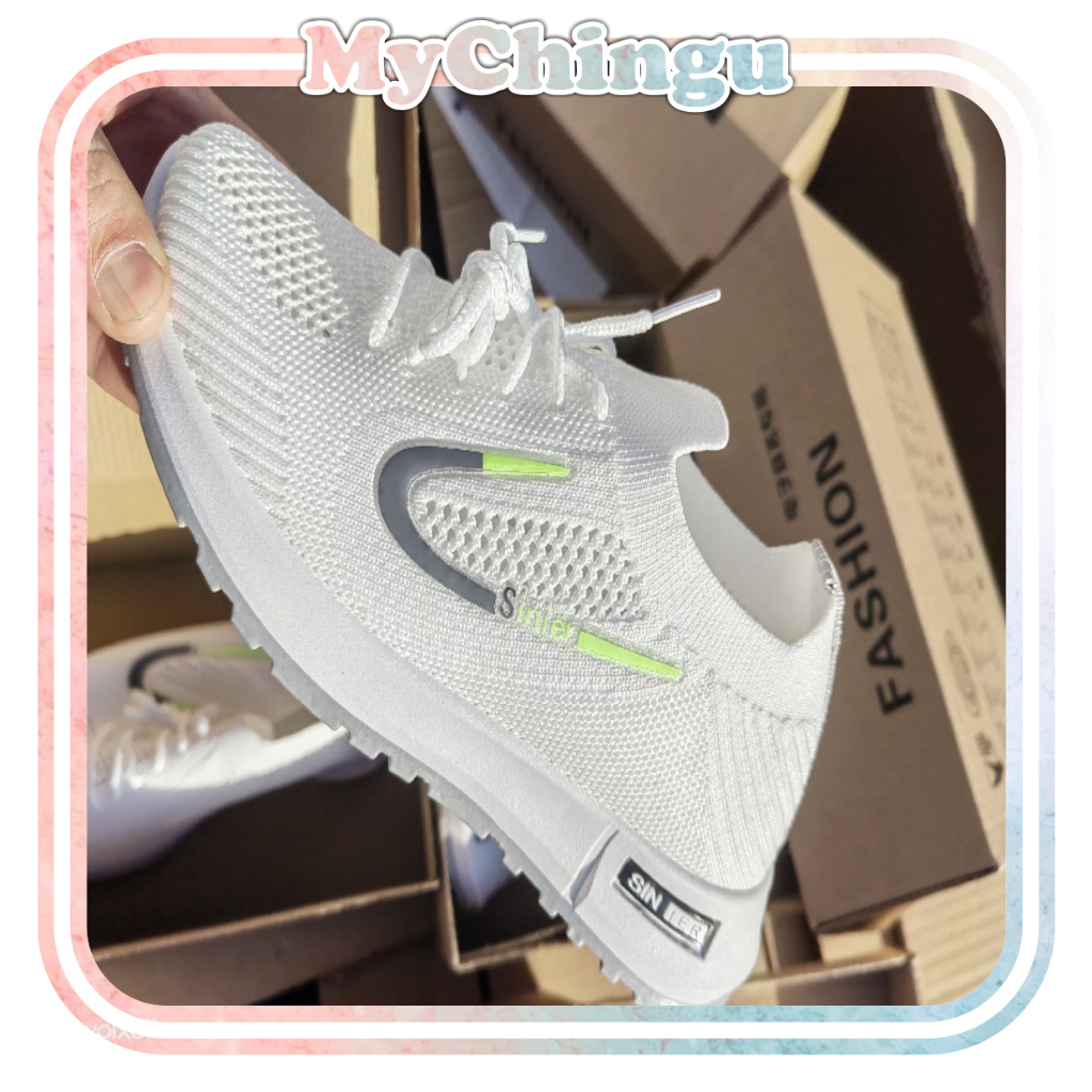 ❀ Chingu ❀ SEP028 (Tanpa Kotak) Sepatu Sneakers Wanita Sinier Sporty Model Korea Fashion Casual Sport Olahraga Import COD