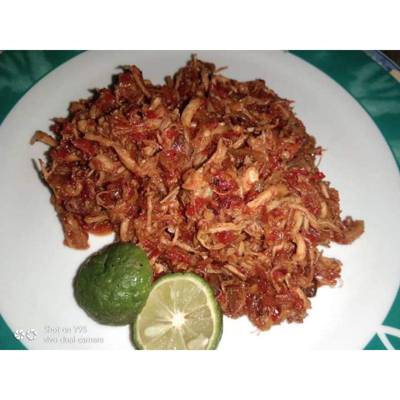 

Ayam Suwir khas Sambel Lombok NTB