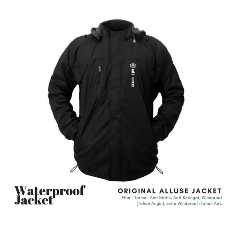 TAHAN AIR JAKET GUNUNG WATERPROOF LOKAL JAKET MURAH OUTDOOR HIKING ORIGINAL WATERPROOF