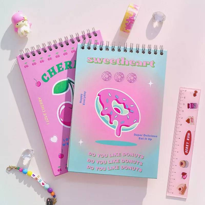 

[Hard Cover] Notebook Planner/ Planner Mingguan/ Planner Harian Daily Spiral Aesthetic/ Catatan Diary Sweet Heart Korean