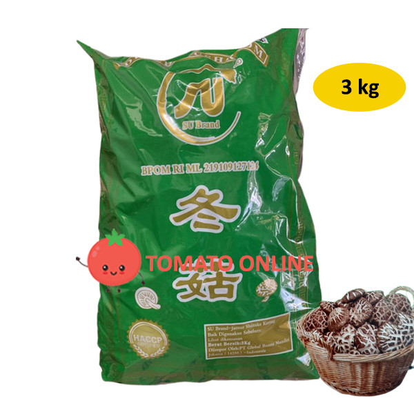 SU Brand Jamur Shitake Hioko Mushroom Kering 5 - 6 cm / 3 kg 3kg Kilo