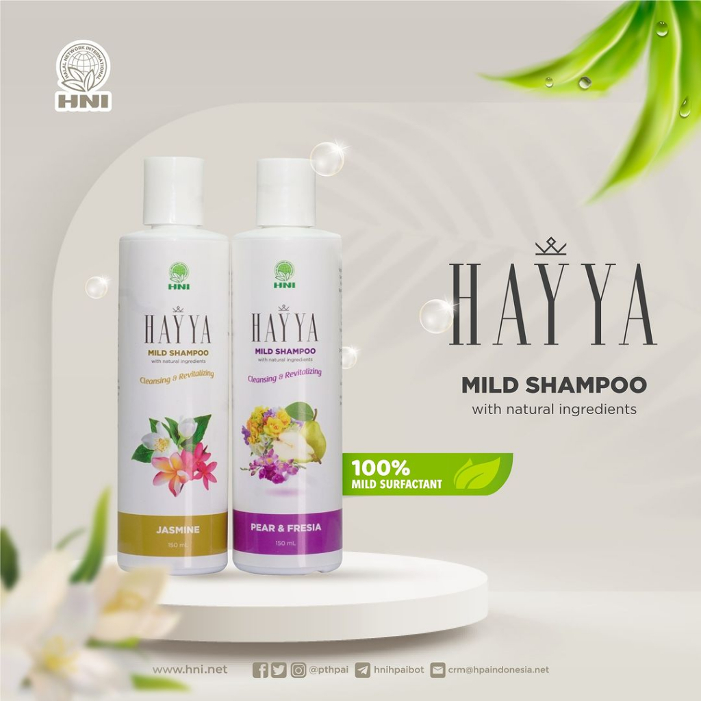 SHAMPOO / HAYYA MILD SHAMPOO / HNI / HPAI / HALAL / ORIGINAL / SAMPO